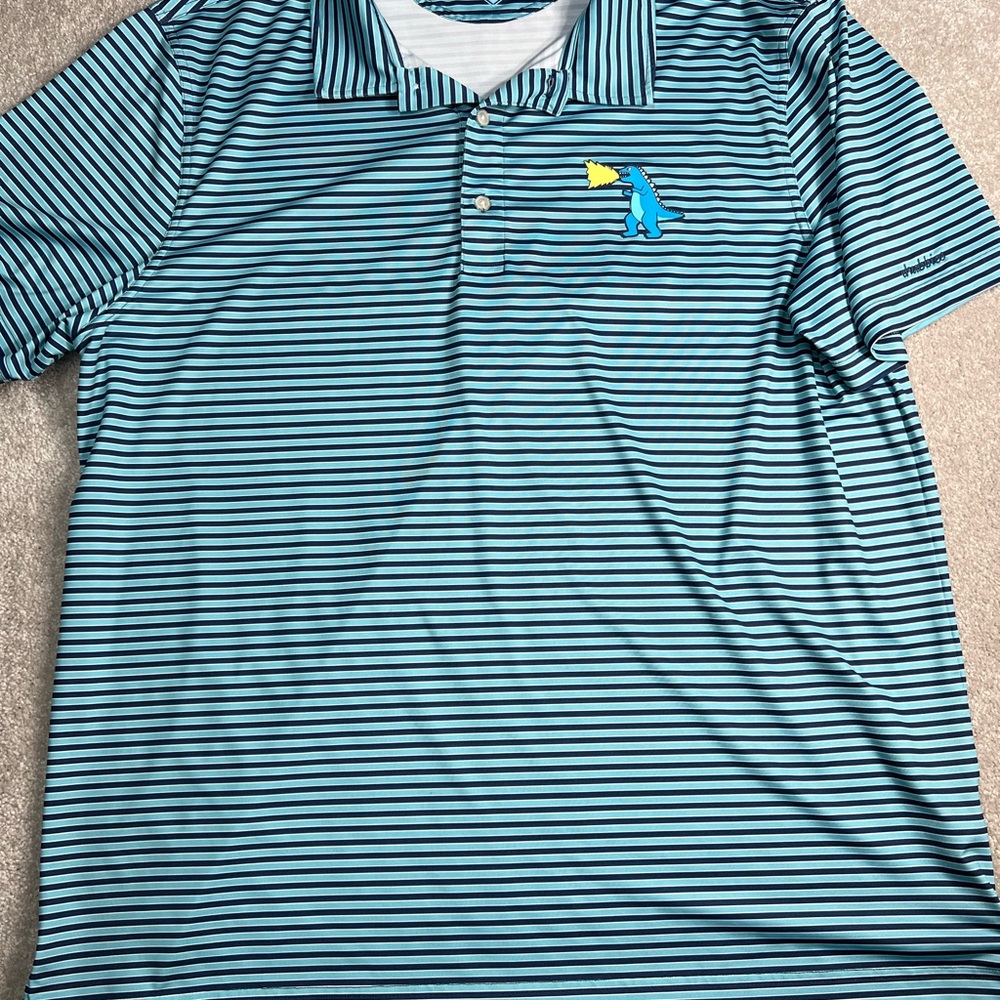 Chubbies‎ Striped Blue Polo Shirt